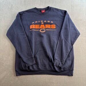 Chicago Bears NFL Crewneck Sweatshirt Mens XXL Navy Blue